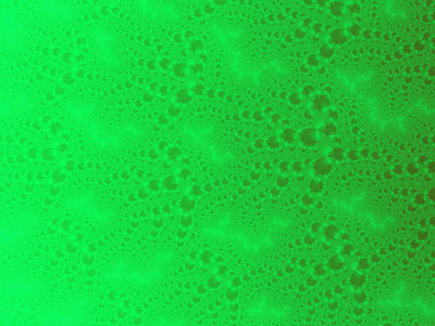 Green Glass Rain Drop Fractal