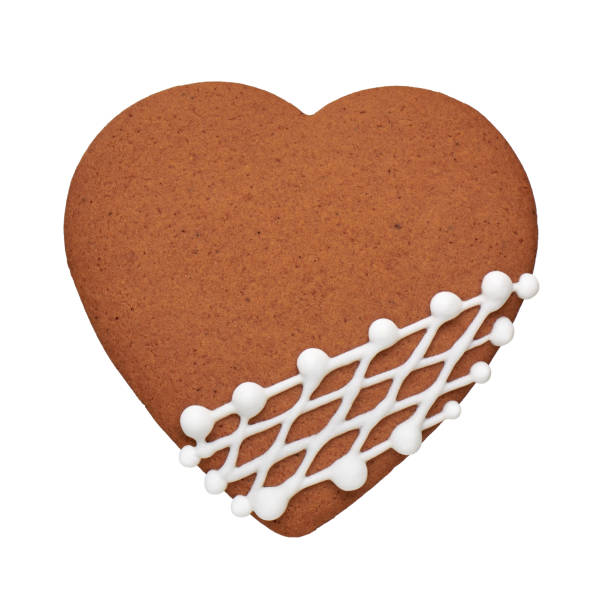 istock Painted gingerbread cookie in the shape of a heart 1794508737