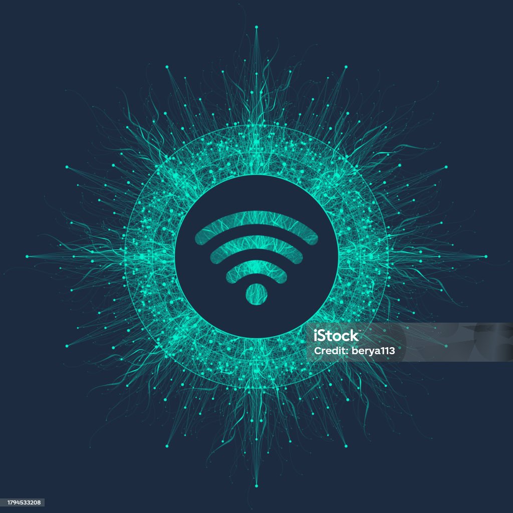 Wi Fi Visual Examples Wifi Wireless Network Signal Technology Internet Concept High Internet ...