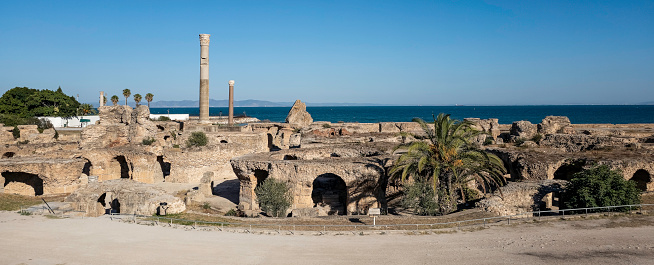 Archaeological Site of Carthage - The Baths of Antoninus, Carthage, Tunis, Tunisia
