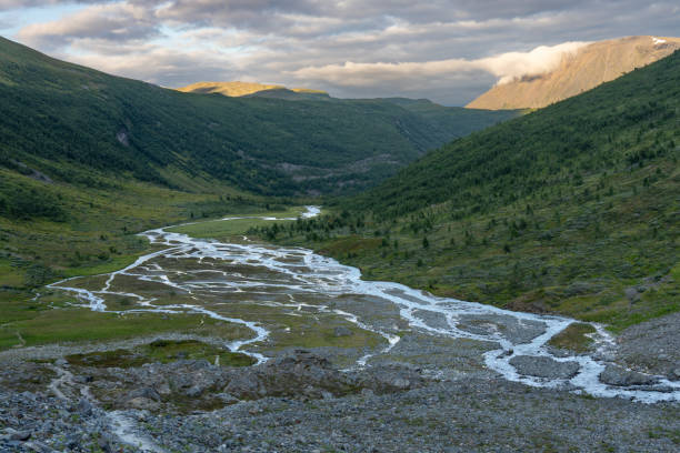 istock A Proglacial River in a U-Shaped Valley with Mountains in the Background 1794539172