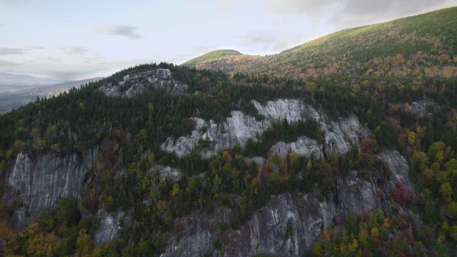 Aerial View of Table Rock Mountain in Grafton Notch State Park