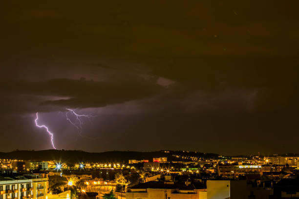 istock Lightning in Sabadell city, Barcelona, Spain 1794656148