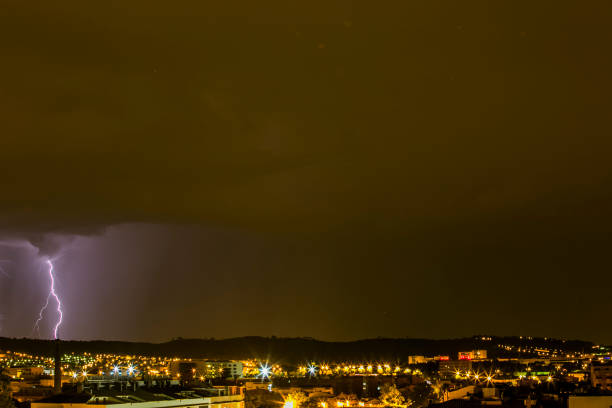 istock Lightning in Sabadell city, Barcelona, Spain 1794656156
