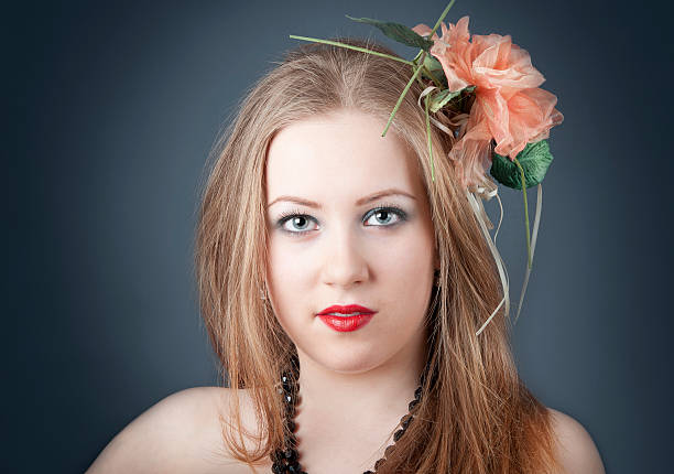istock Girl with flower 179465652