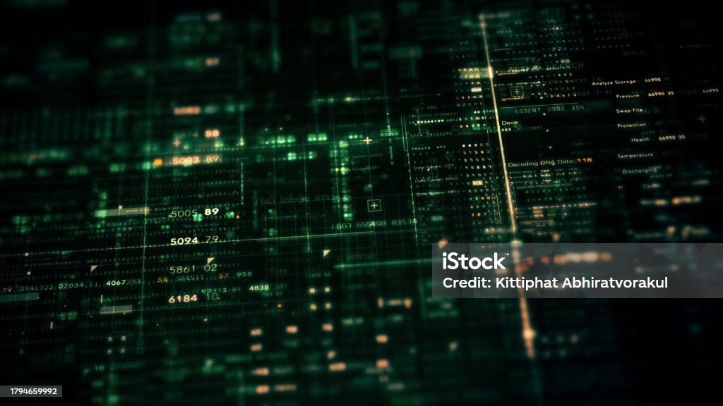 Immersive Data Matrix Display Dynamic Information Network Simulation ...