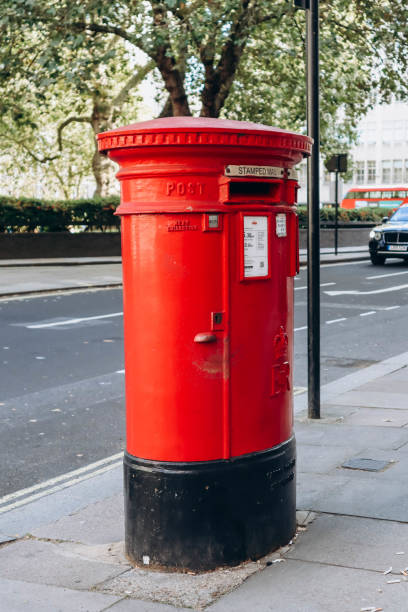 istock Close up of a Red Post Box in Central London 1794663767