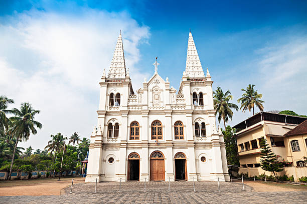 Lovely portrait of the Santa Cruz Basilica Santa Cruz Basilica in Cochin, Kerala, India kochi india stock pictures, royalty-free photos & images