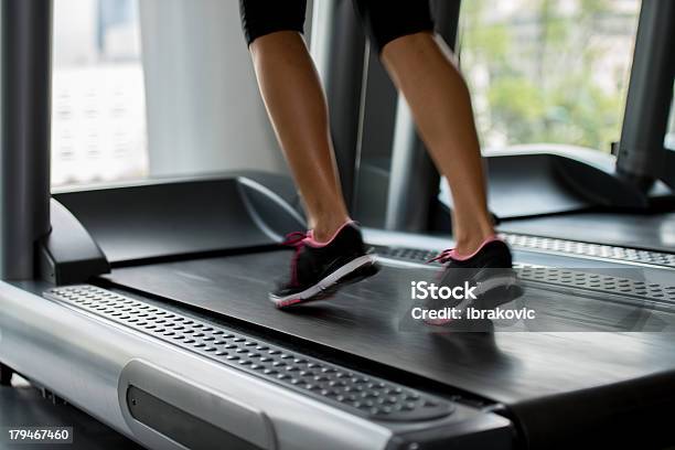 People Running On Treadmills Stock Photo - Download Image Now - Active Lifestyle, Activity, Adult