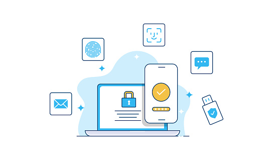 Mfa Animation Examples Multifactor Authentication Illustration Mfa Illustration Vector ...