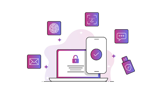 Mfa Animation Examples Multifactor Authentication Illustration Mfa Illustration Vector ...