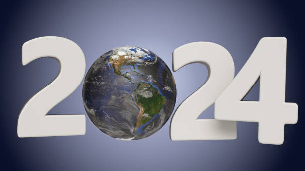 istock 2024 New Year Concept with Earth Globe 1794685304