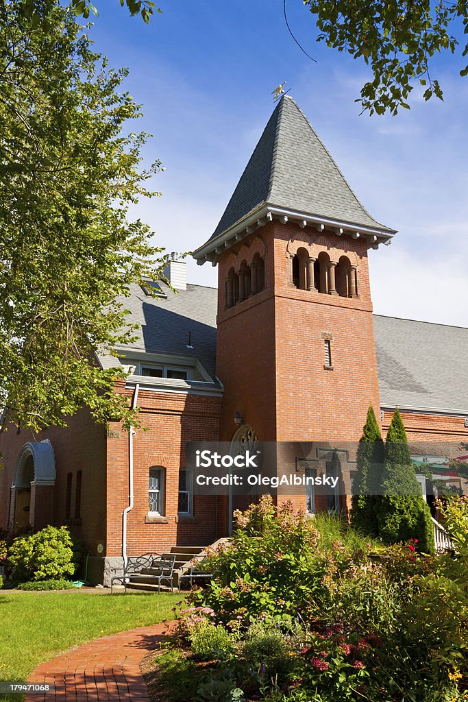 Histórico Belfry em Nova Inglaterra, Sanduíche, Costa Cape Cod, Massachusetts. - Royalty-free Ajardinado Foto de stock