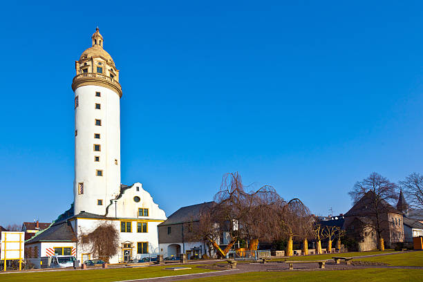 istock famous medieval Hoechst castle tower in Frankfurt 179473467