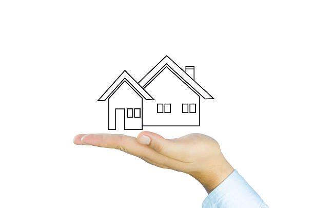 istock modern house style on human hand 179474043