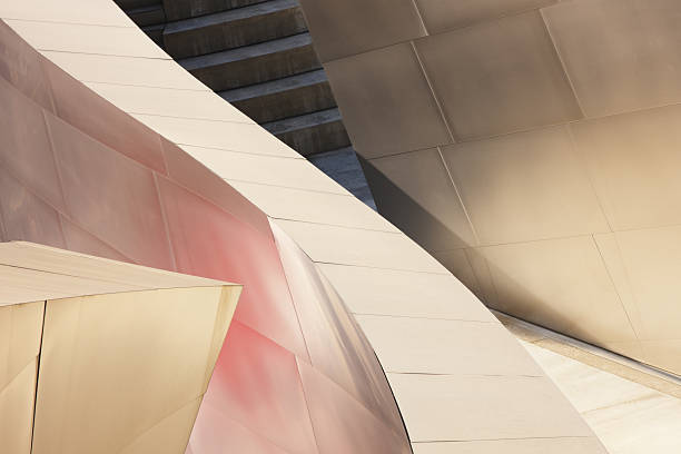 istock Architecture Abstract Stairwell Metallic Siding 179474298