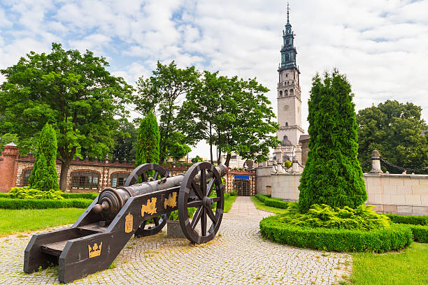 Architecture of Jasna Gora monastery in Czestochowa , Poland