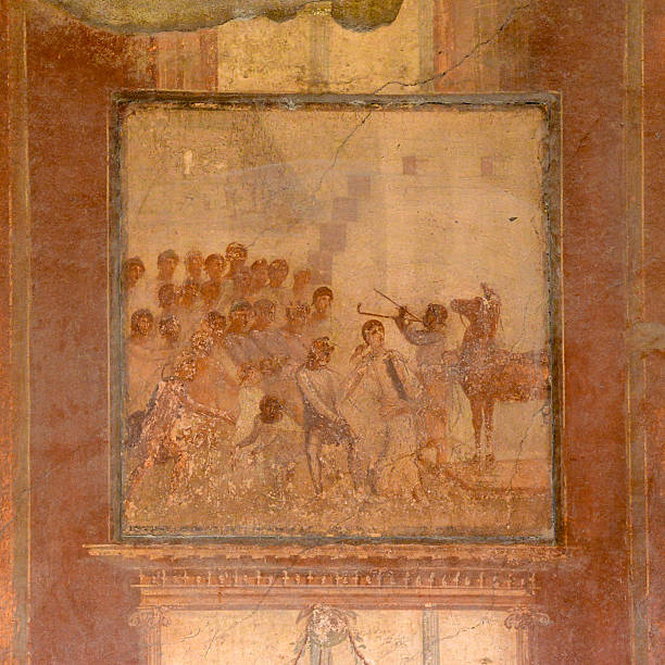 istock Ancient fresco in a Pompeii Villa 179475518