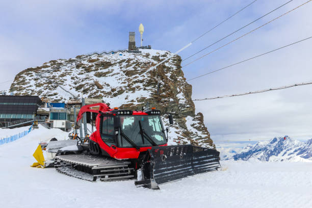 istock Snowcat, machine for snow removal, preparation ski trails, snow groomer 1794776186