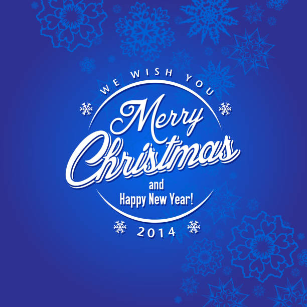 ilustrações de stock, clip art, desenhos animados e ícones de merry cartão de natal - new years eve 2014 christmas retro revival