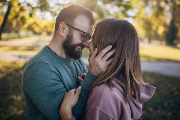 istock Husband and wife in the park 1794830627