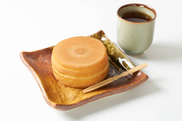 istock Wheel cake. Japanese bean paste pancake on white background. 1794855735