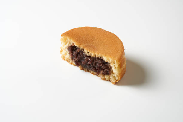 istock Wheel cake. Japanese bean paste pancake on white background. 1794856883