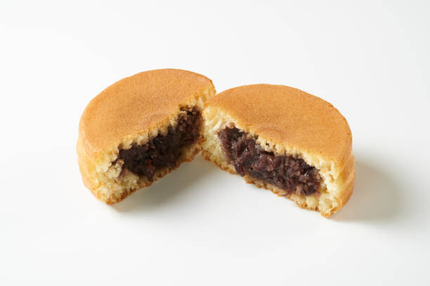 istock Wheel cake. Japanese bean paste pancake on white background. 1794858049