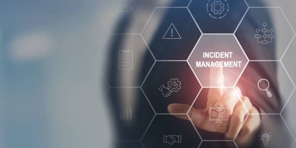 istock Incident management, business technology concept. Operational excellence in IT operations. Process of efficiently identifying, diagnosing and resolving unexpected problems that occur in IT systems. 1794860841