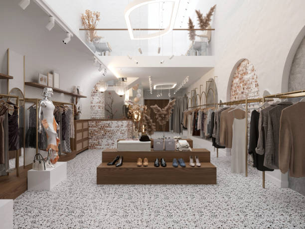 istock modern fashion shop interior, 3d render 1794885972