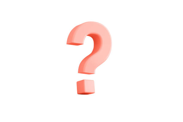 istock Pink pastel color question mark isolated on white background 3D rendering 1794916918
