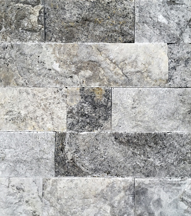 Stack stone grey blocks forming a wall