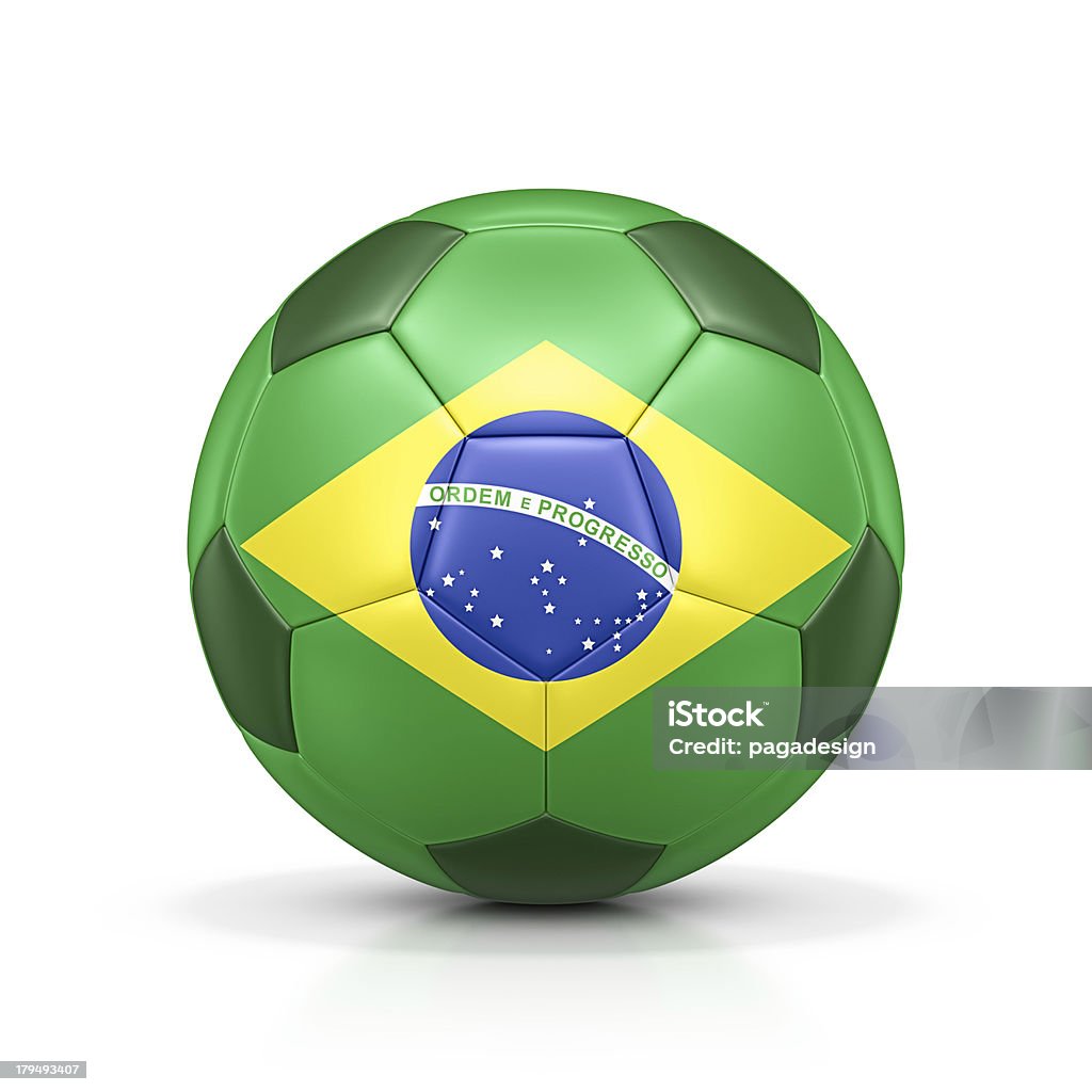 De fútbol brasileño - Foto de stock de Bandera brasileña libre de derechos
