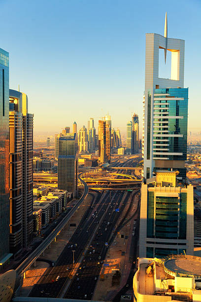 istock Dubai skyline at sunrise 179494274