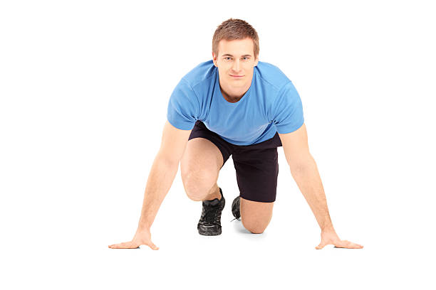 istock Male athlete ready to run 179495720