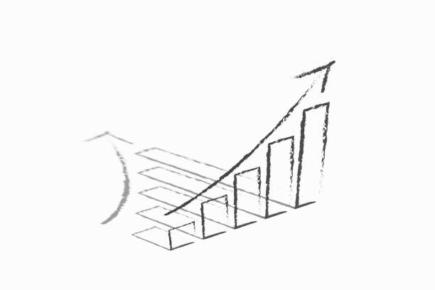 Trading charts and stats reports printed on paper