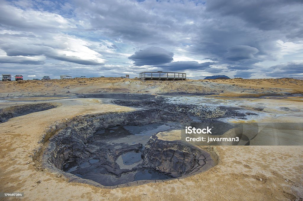 Hverarondor Hverir hot springs, Islanda - Foto stock royalty-free di Acido