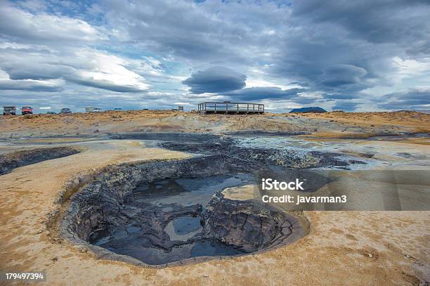 Hverarondor Hverir Hot Springs Islanda - Fotografie stock e altre immagini di Acido - Acido, Ambientazione esterna, Bollente