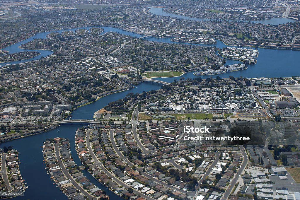 Luftbild der Stadt an der bay - Lizenzfrei Architektur Stock-Foto