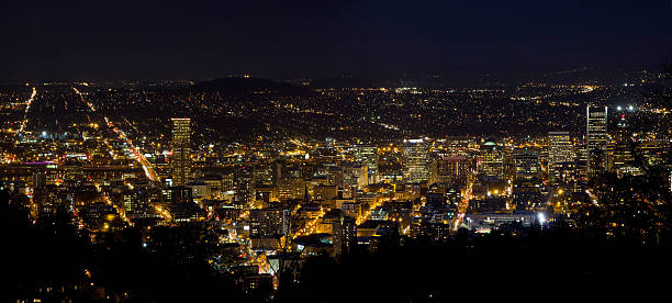 istock Portland Oregon Downtown Cityscape at Night 179498407