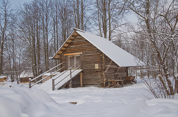 istock Two-storied stable (XIX c.) of Russian peasant 179498426