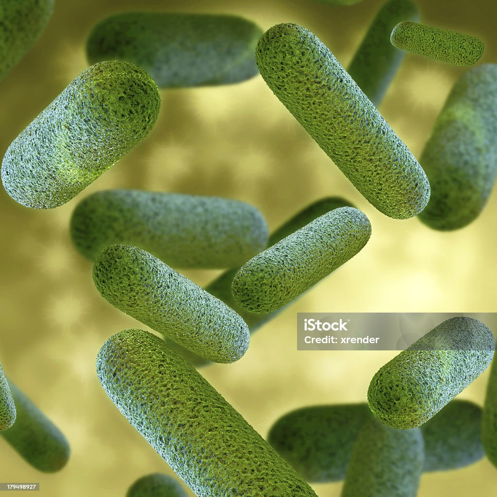 Bacteria - 3d rendered illustration Bacterium Stock Photo