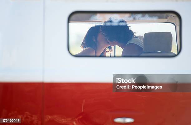 Perfect Summer Romance Stock Photo - Download Image Now - Kissing, Car, Land Vehicle