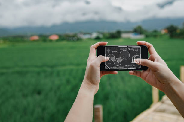 istock Concepts reducing carbon dioxide emissions, campaigns to destroy the environment and reduce global warming, balancing the air, using technology to prevent Co2 emissions, using renewable energy. 1795005702