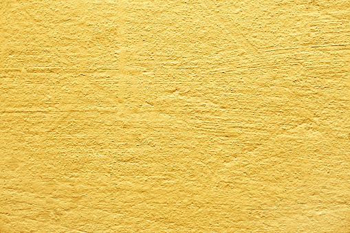 Yellow wall as background.