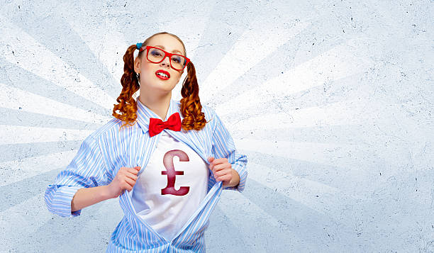 istock Young  super hero woman 179501880