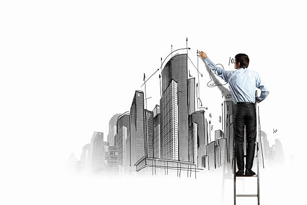 istock Businessman drawing sketch 179503940