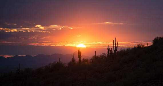 Beautiful colorful Arizona sunset