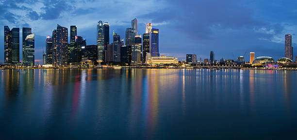 istock Singapore City Skyline Panorama at Twilight 179510783