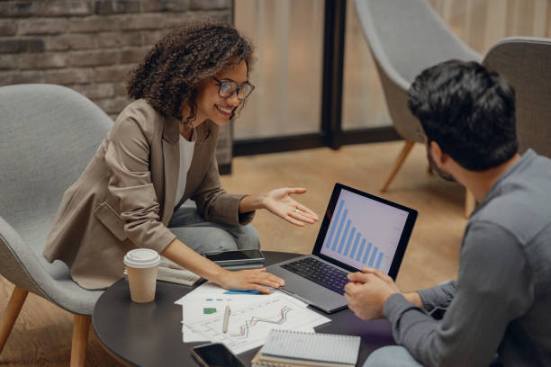 istock Two manager working with financial statemants during meeting in office background 1795115028